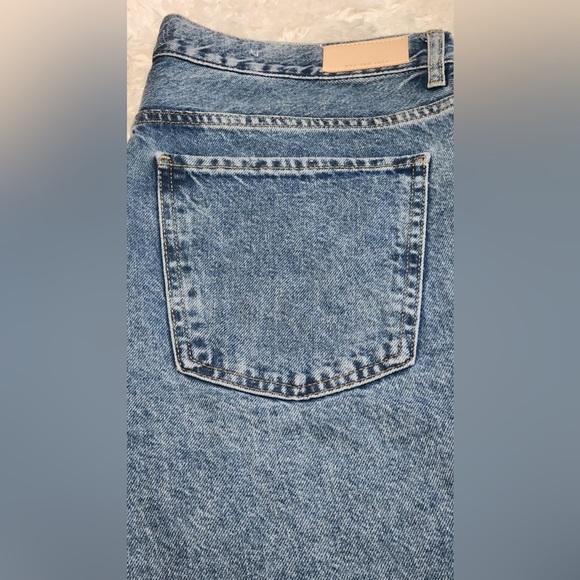 MANGO DENIM MNG KAIA High-rise Wideleg 100% Cotton Women's Jean Sz. 12x32 EUC** - Picture 7 of 11